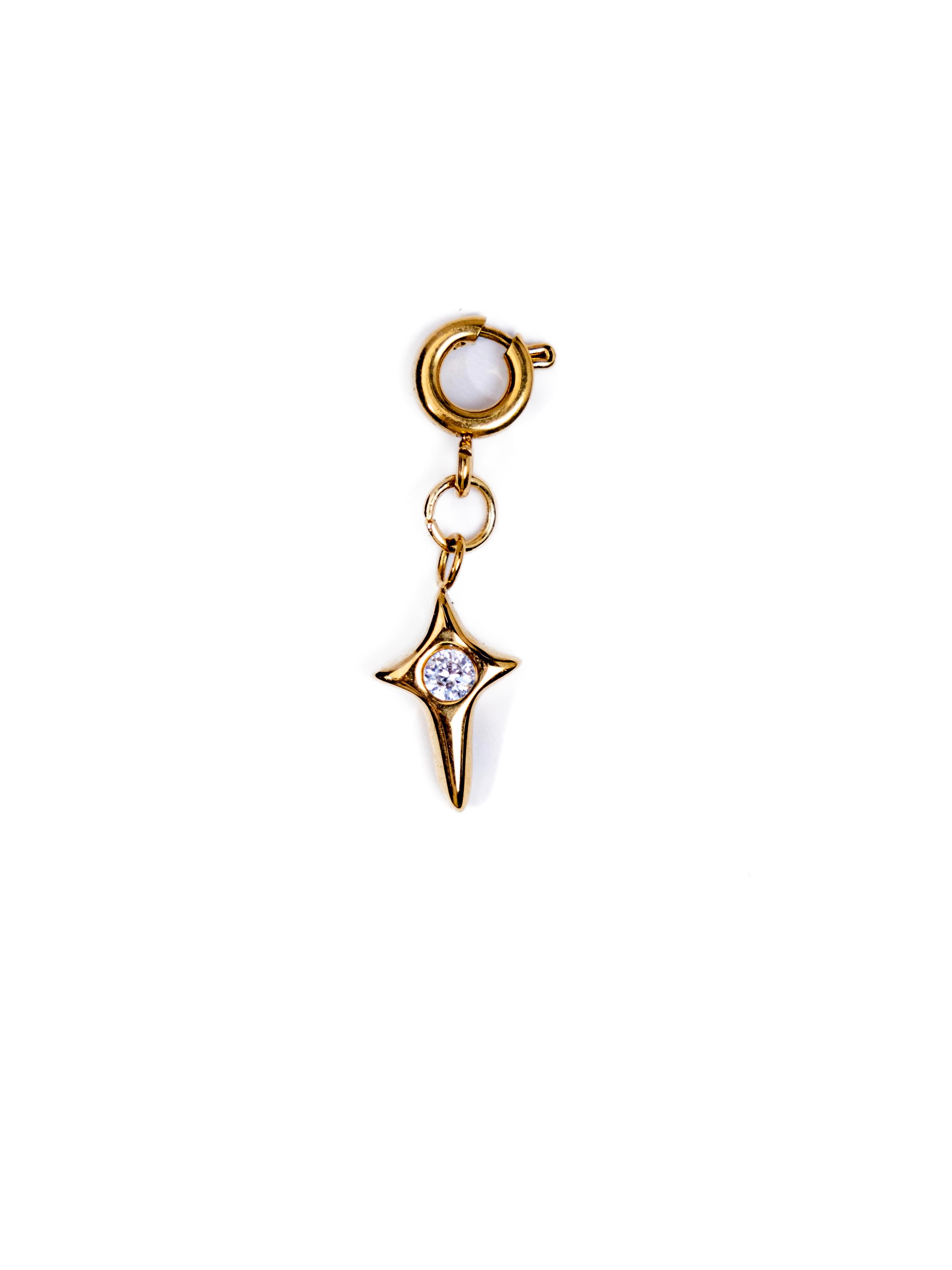 Waterproof CZ Cross Charm – Gold-Plated, Tarnish-Free & Hypoallergenic