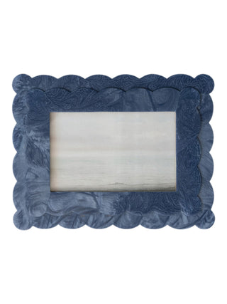 Scallop Layered Picture Frame Navy