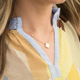 Mother of Pearl Clover Pendant Necklace