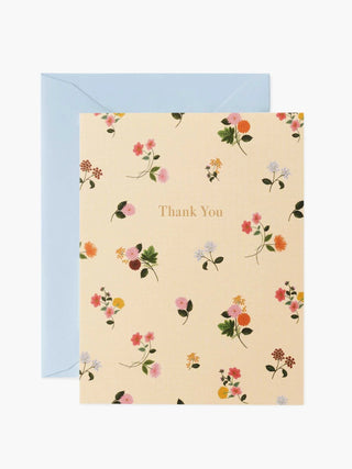Ditsy Dahlia Thank You Card