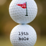 19th Hole Flag Golf Ball Set