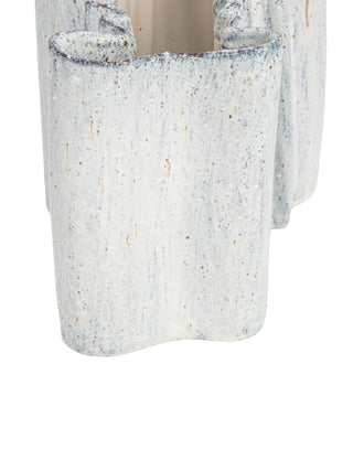 Stoneware Organic Shaped Long Vase