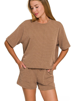 Corded Rib Separates Camel