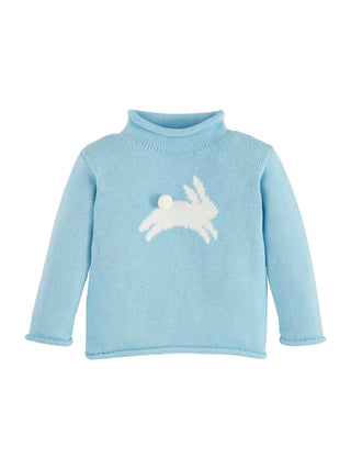 Bunny Rollneck Sweater Blue