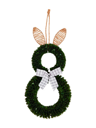 Boxwood Bunny Door Hanger