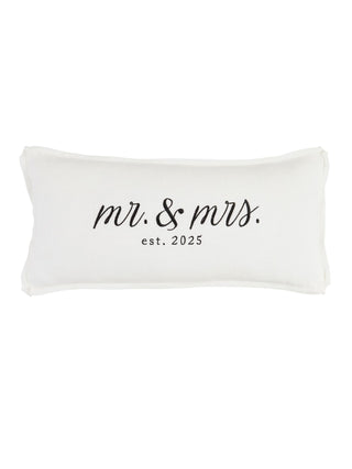 Mr & Mrs. Est. 2025 Pillow Lumbar