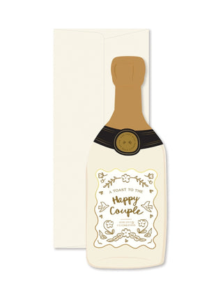 Champagne Wedding Card