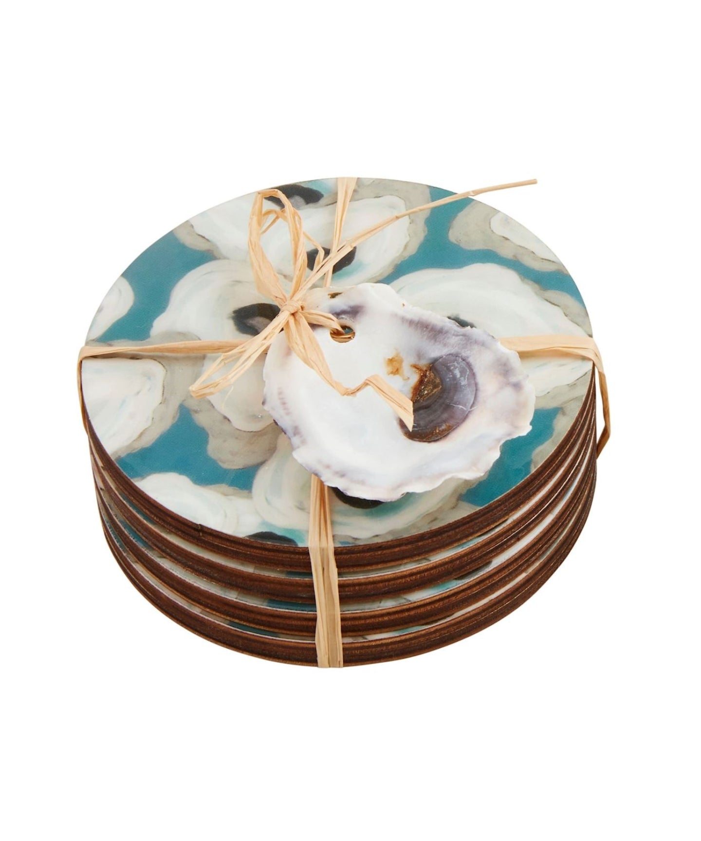 Oyster Coaster Set Blue