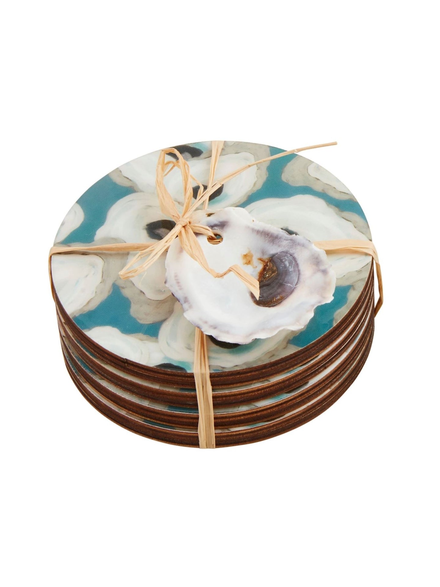 Oyster Coaster Set Blue