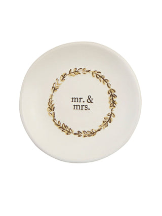 Mr & Mrs Wedding Ring Dish