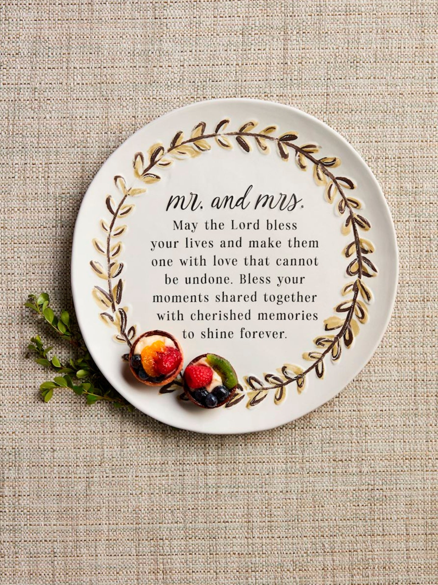Mr. & Mrs. Blessing Plate