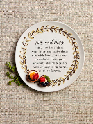 Mr. & Mrs. Blessing Plate