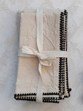 Cotton Napkin w/ Edge Stitching Set