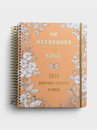 He Refreshes My Soul Coloring Planner