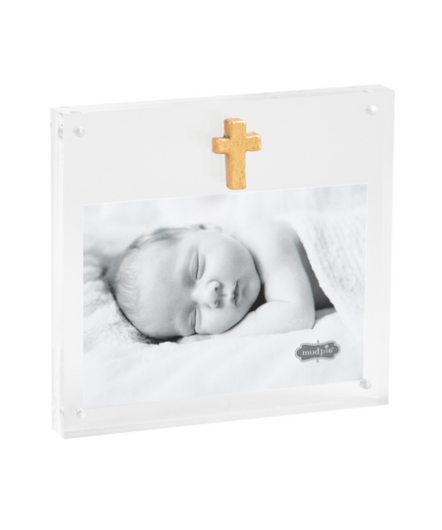 Gold Cross Acrylic Frame