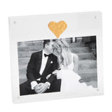 Gold Heart Acrylic Frame