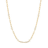 Charm Bar Pearl Necklace