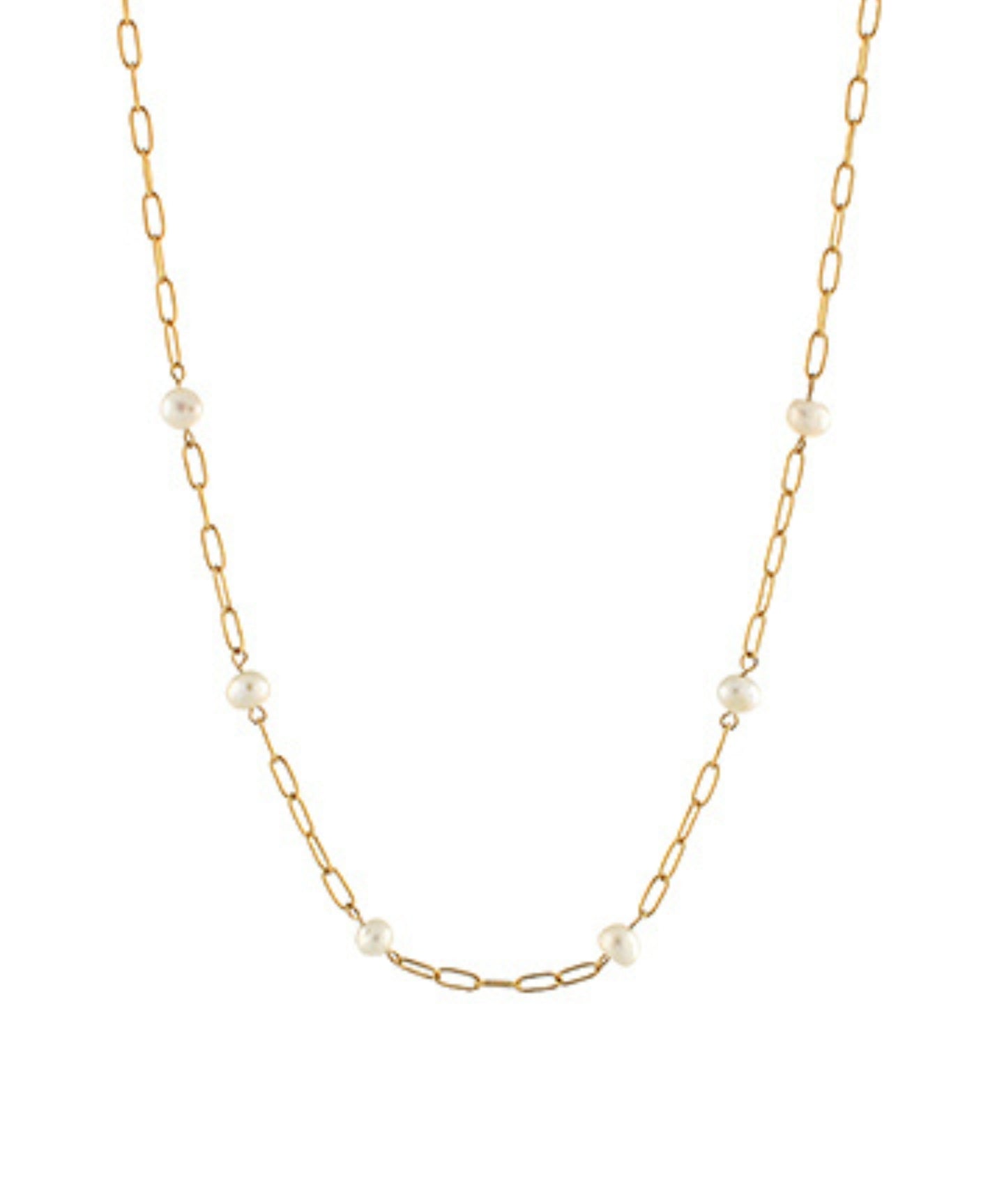 Charm Bar Pearl Necklace