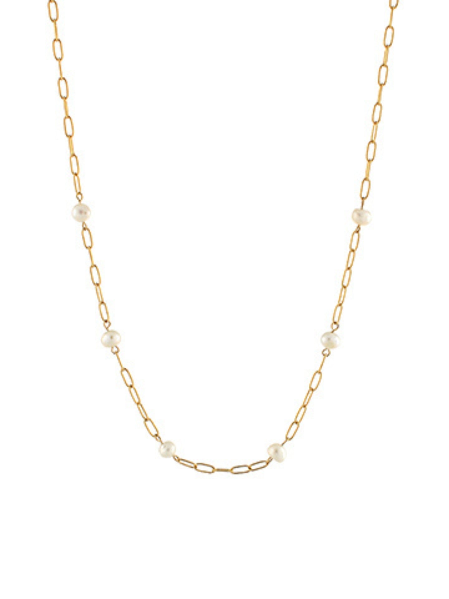 Charm Bar Pearl Necklace