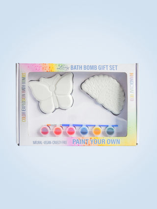 Paint Your Own Bath Bomb Set Butterfly & Peacock