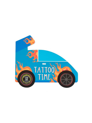 Vehicles & Dinos Temporary Tattoo Books Racecar