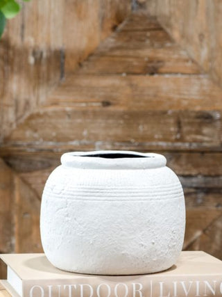 Matte White Planter 5 4/5 in