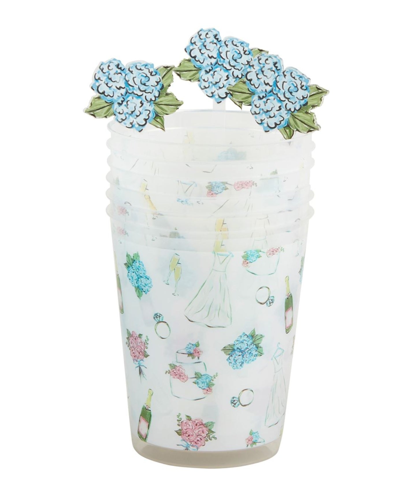Bride Party Cup Gift Set White
