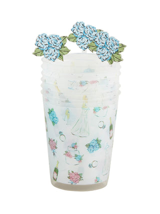 Bride Party Cup Gift Set White