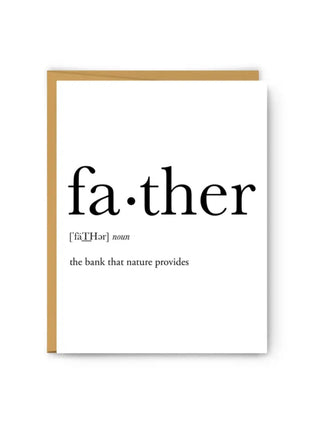 Father's Definition Card