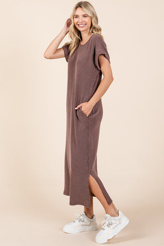 Ribbed Midi Dress