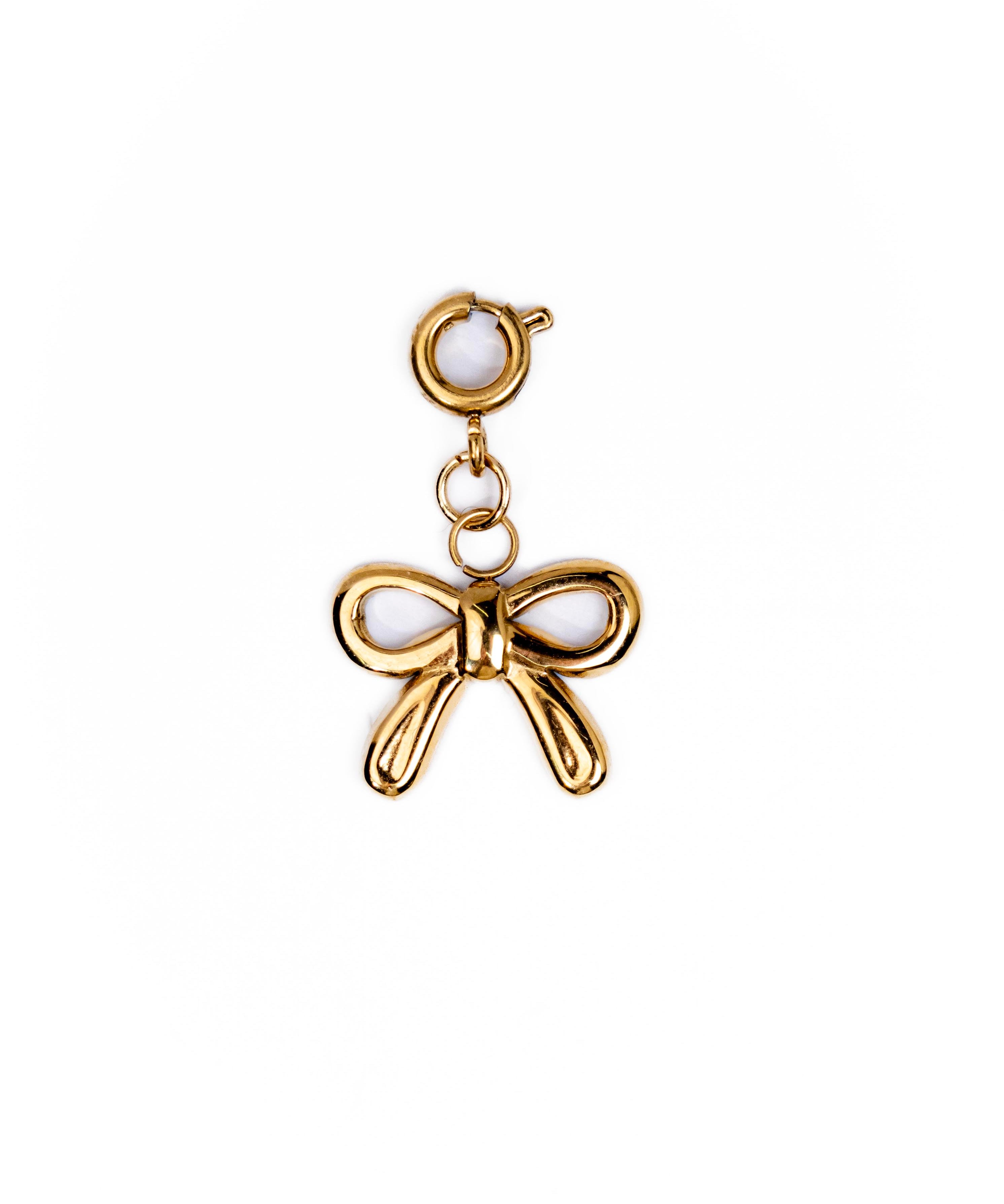 Waterproof Small Bow Charm – Gold-Plated, Tarnish-Free & Hypoallergenic