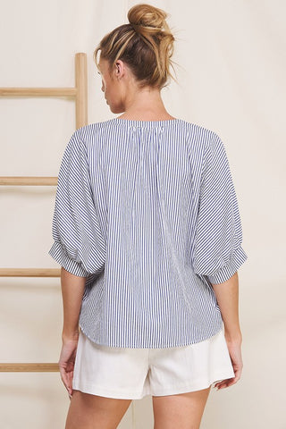 Pinstripe Blouse