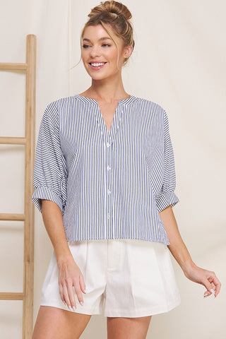 Pinstripe Blouse