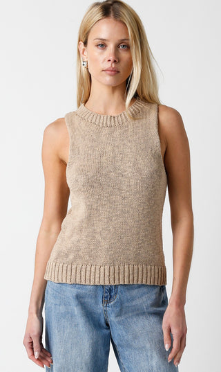 Sleeveless Knit Sweater