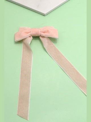 Long Velvet Ribbon Bow