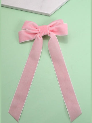 Long Velvet Ribbon Bow