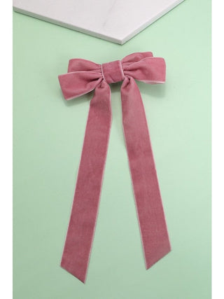 Long Velvet Ribbon Bow