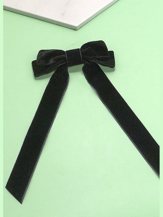 Long Velvet Ribbon Bow