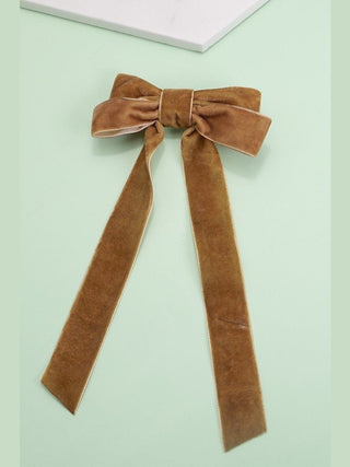 Long Velvet Ribbon Bow