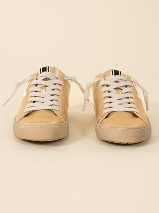 Paula Metallic Gold Sneakers