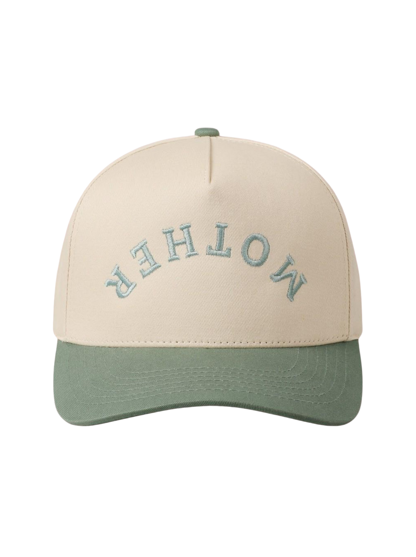 Mother Embroidered Trucker Hat Green