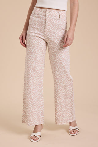 Leopard Print Stretch Pants