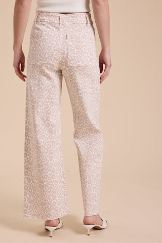 Leopard Print Stretch Pants