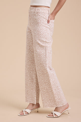 Leopard Print Stretch Pants