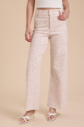 Leopard Print Stretch Pants