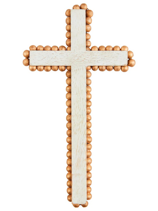 Gold Bead Cross Sitter