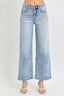 High Rise Crop Wide Jeans