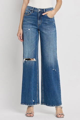 High Rise Wide Leg Jeans