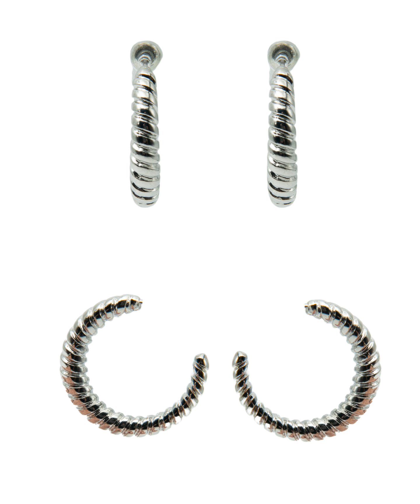Textured Hoop Earrings