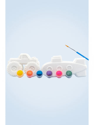 Paint Your Own Bath Bomb Set Truck & Submarine